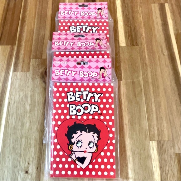 Vintage Betty Boop Writing Journals Notebooks Red and White Polka Dots 2005 - Picture 3 of 7